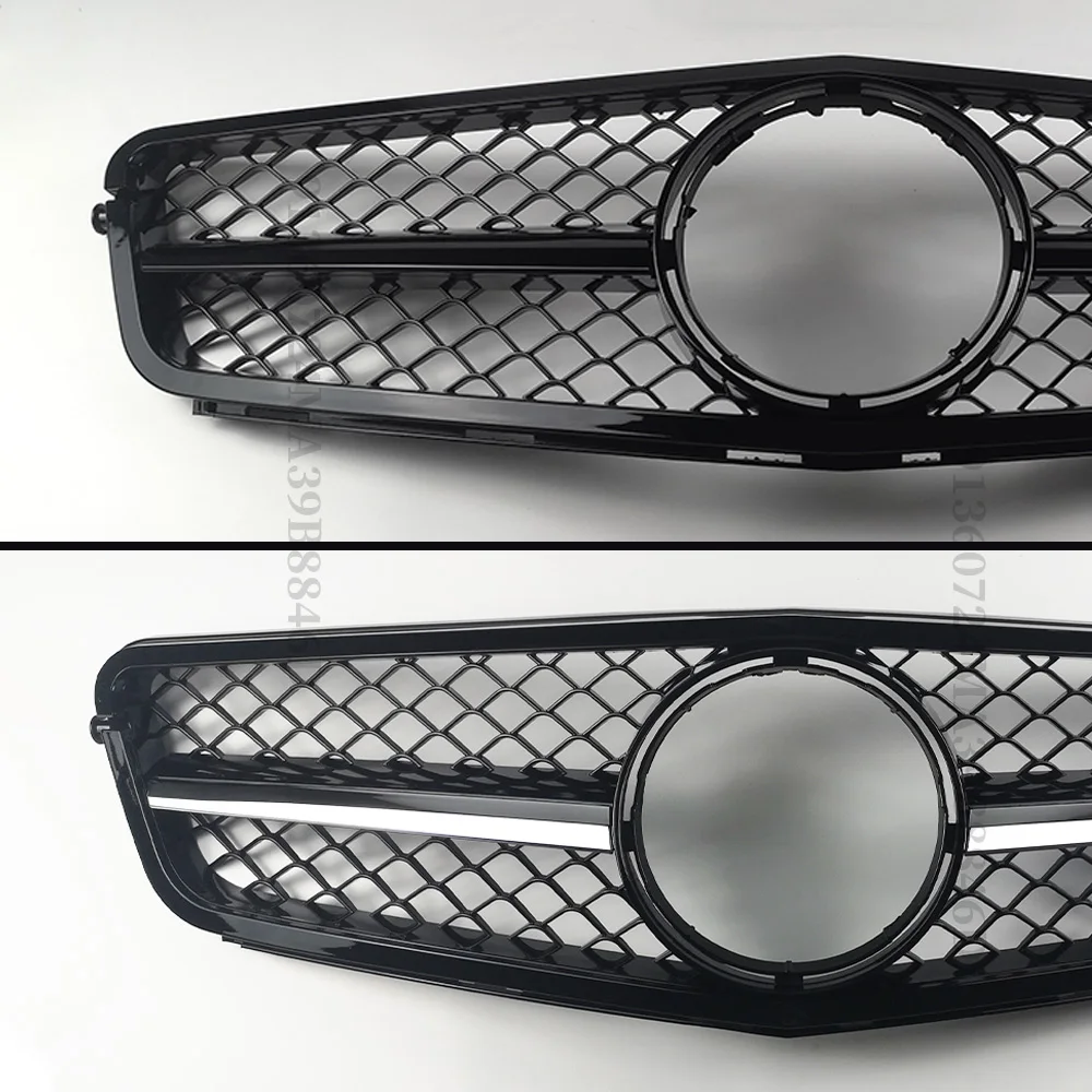 Facelift Sport Front Hood Grille Racing Bumper Grill Sport For Mercedes Benz C class W204 C43 2007-2014 AMG Style Refit Upgrade