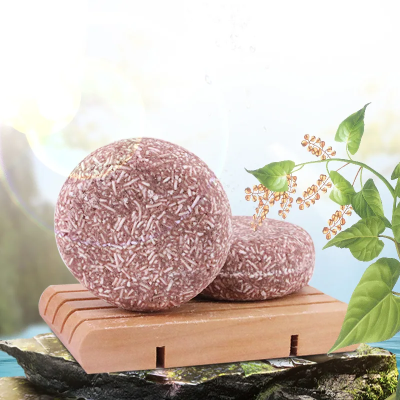 65g Polygonum Multiflorum Hair Care Nourishing Plant Essential Oil Shampoo Soap Herbal Fragrance After Sun Repair Moisturizing