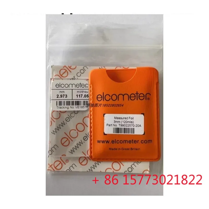 Película de hoja de calibración de espesor original de Elcometer británico (1 unidad)