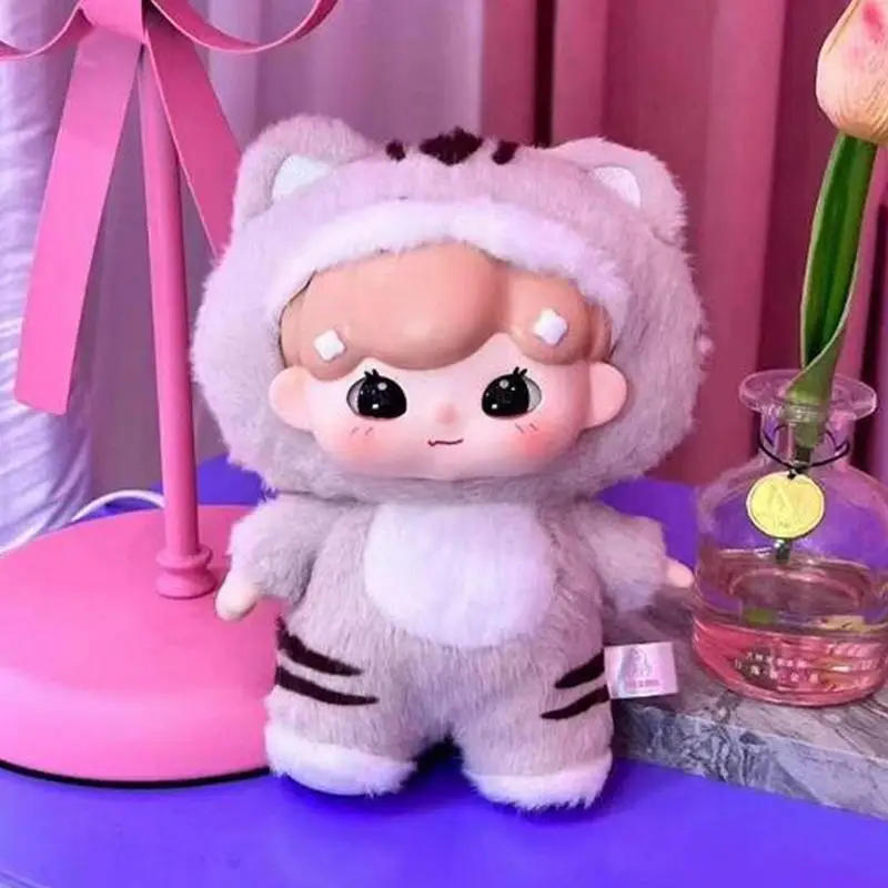 Saco de boneca de brinquedo de pelúcia recém-nascido boneca acessórios kit anime vestindo pijamas animais dos desenhos animados figura modelo engraçado criativo brinquedos do miúdo