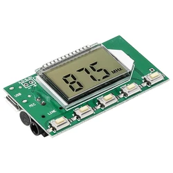 Módulo transmisor/receptor FM DSP PLL DC 3-5V 87-108MHz Placa de micrófono inalámbrico digital estéreo Modulación de frecuencia multifunción