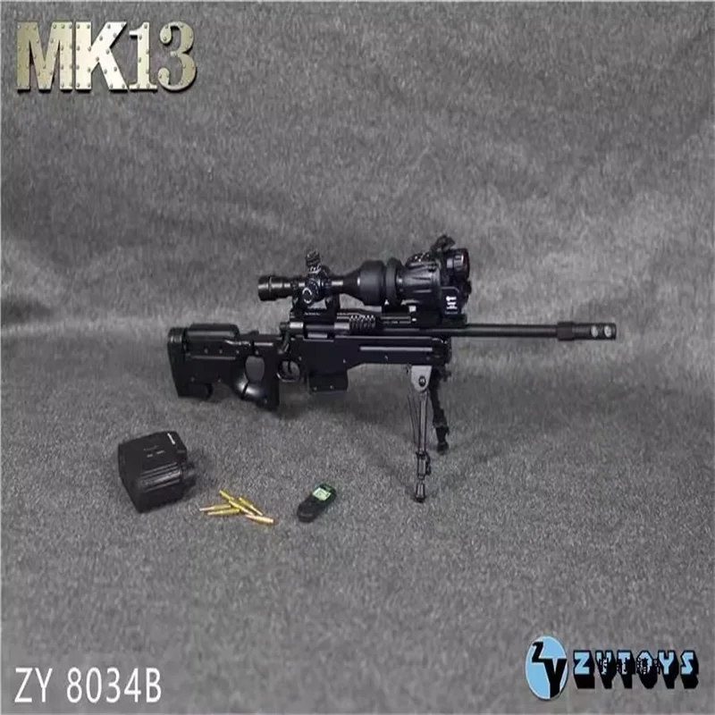 

ZYTOYS ZY8034B 1/6 Scale Soldier MK13 Sniper Rifle Weapon Plastics Model Toy Accessories Fit 12" Action Figure In Stock