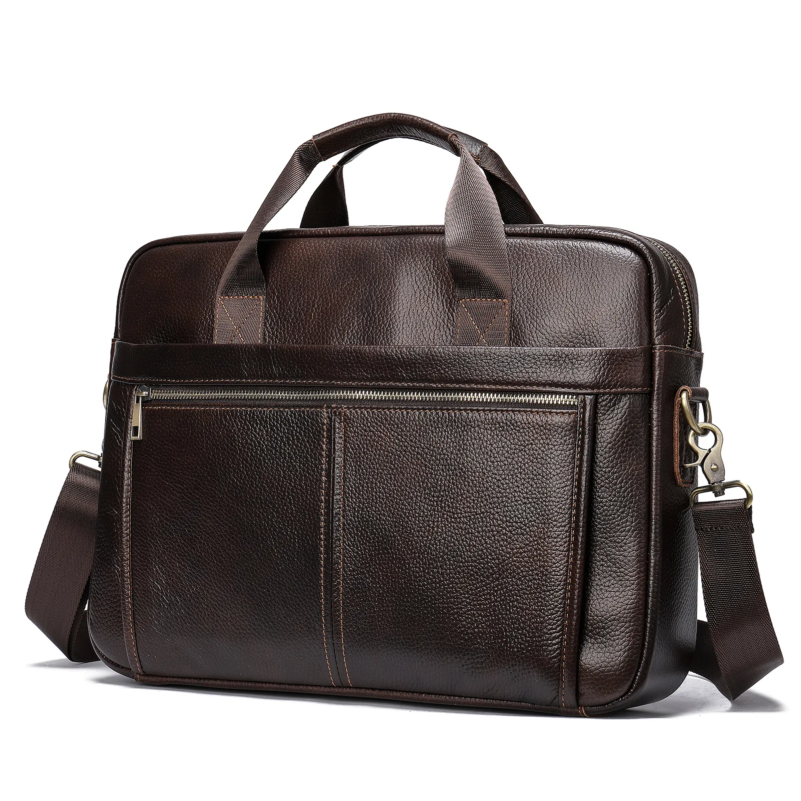 Valigetta da uomo Borsa da uomo Borsa per laptop in vera pelle 14 Valigette per computer Borse per documenti Borse a tracolla in pelle