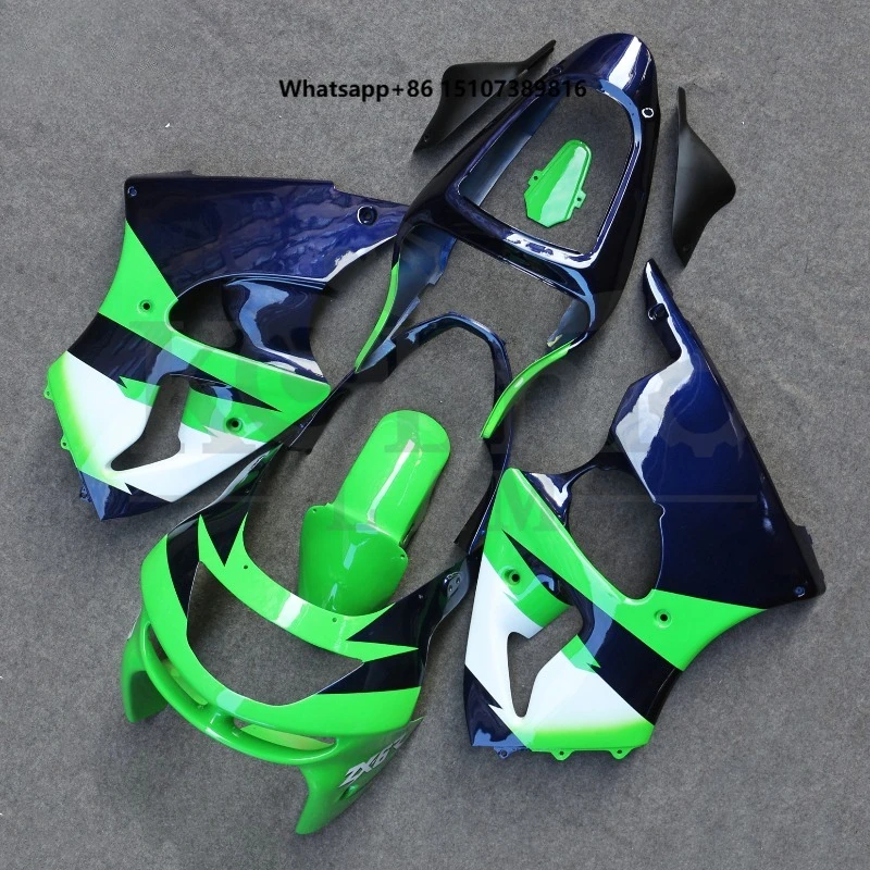 

ABS Plastic Bodywork Set Fit for New ZX6R 1998-1999 Motorcycle Fairing Kit Green Black