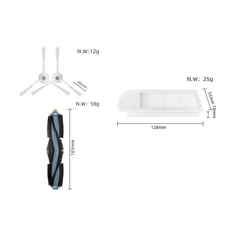 Parti di ricambio per accessori per aspirapolvere Robot Ecovacs T10 Plus
