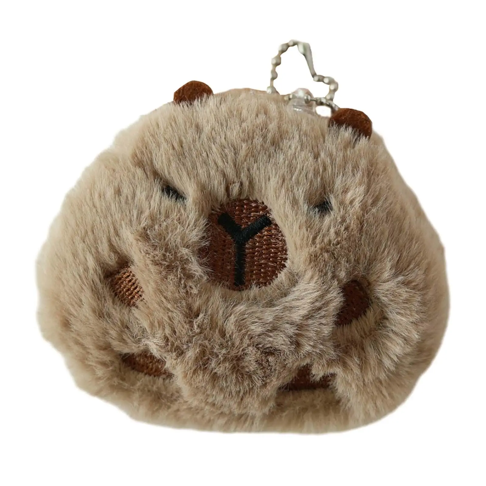 Capybara Plush Keychain Holiday Gifts Car Keyring for Friends Kids Family