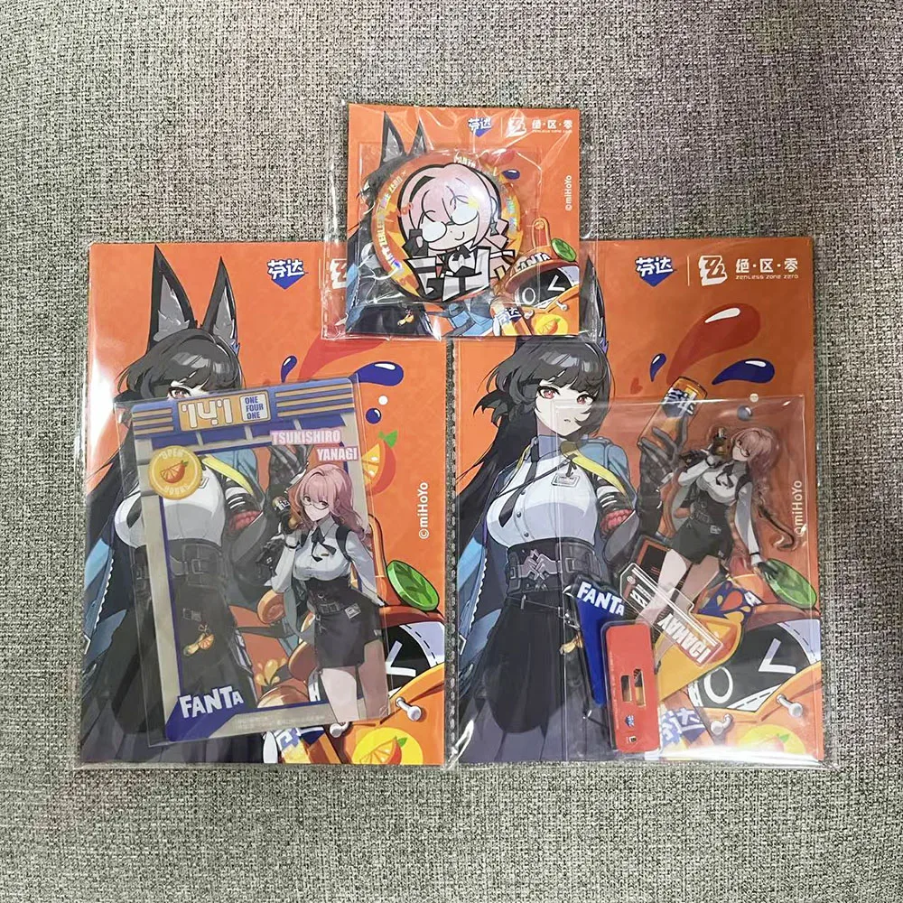 Sunsyea Zenless Zone Zero Merch Oficial miHoYo Original Hoshimi Miyabi Tsukishiro Yanagi Asaba Harumasa Bangboo Standee Distintivo