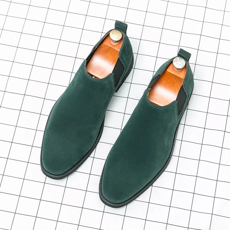 

Мужские ретро-лоферы с заостренным носком и матовой поверхностью для делового офисного стиля, официальных мероприятий, банкетов, размеры 38-48. Мужская обувь.