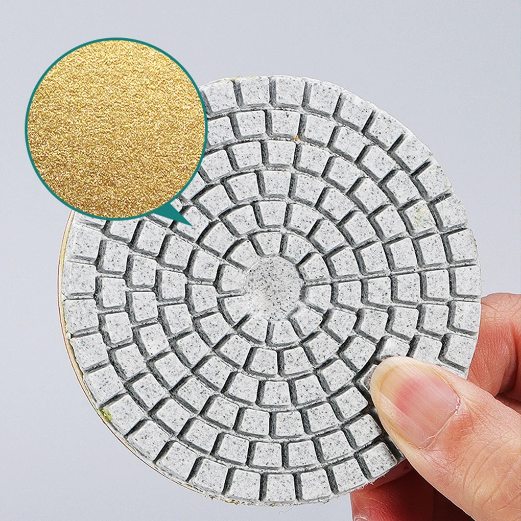 1pcs 80/100mm Polishing Pad Wet Dry Buff Disc Abrasive For Sanding Marble Granite Concrete Grinding Countertop Stone Tool