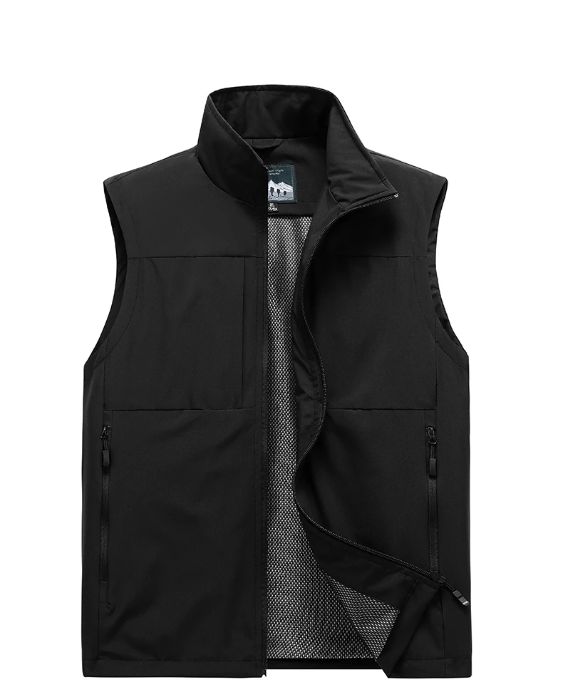 LNGXO Herren- und Damen-Anglerweste, Arbeitsweste mit mehreren Taschen für Herbst, Frühling, Outdoor-Sport, Wandern, Camping, Angelbekleidung – Detail 17