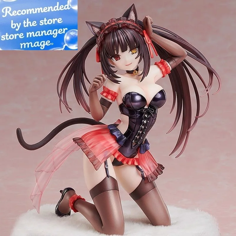 

Date A Live Главный герой Котячие уши Токисаки Куруми Милая фигурка девушки-горничной игрушки Коллекционные украшения Аниме Периферийные устройства Подарки на день рождения