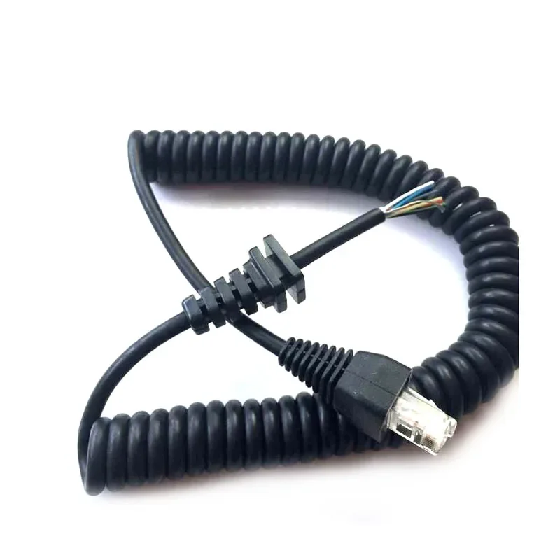 Replacement RJ45 8 Pin MH-67A8J Handheld Speaker Microphone Cable Cord for YAESU VX2108 VX2208 VX2508 Mobile Radio