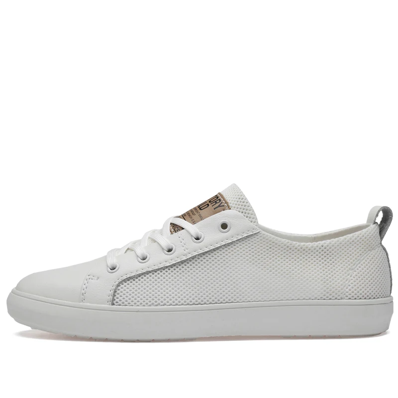 

Мужская повседневная обувь 2025, модные удобные мужские кроссовки, однотонные белые туфли, летняя мужская обувь с сеткой