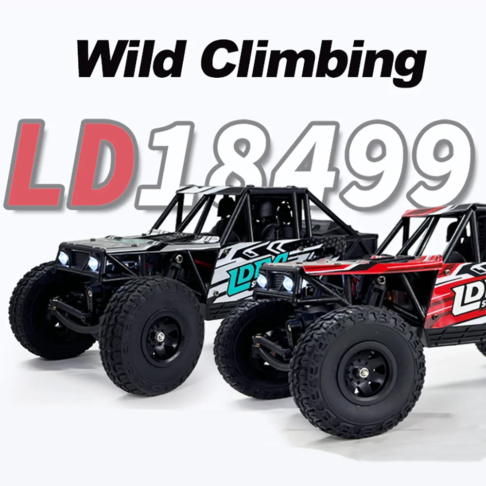 

LDRC LD18499 4WD RC Car 1/18 Scale 4x4 Remote Control Crawler 2.4G Off-road Climbing Vehicle Toys for Kids Adults