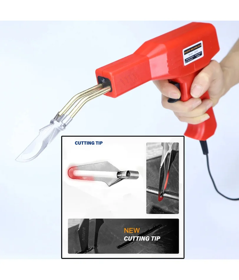 Plastic Welder, 2in-1 Plastic Welding Repair Kit Hot Staples, Hot Staples Weld Gun Repair Kit for Car Bumper And Most Plastics