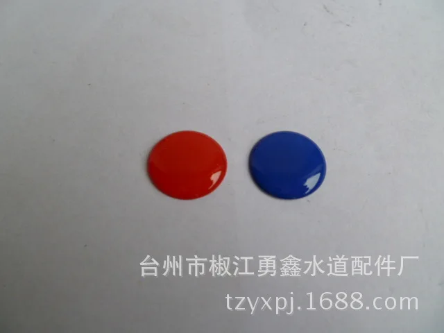 Faucet handle accessories fixed screw handle hot and cold water mark switch red and blue label decoration cover