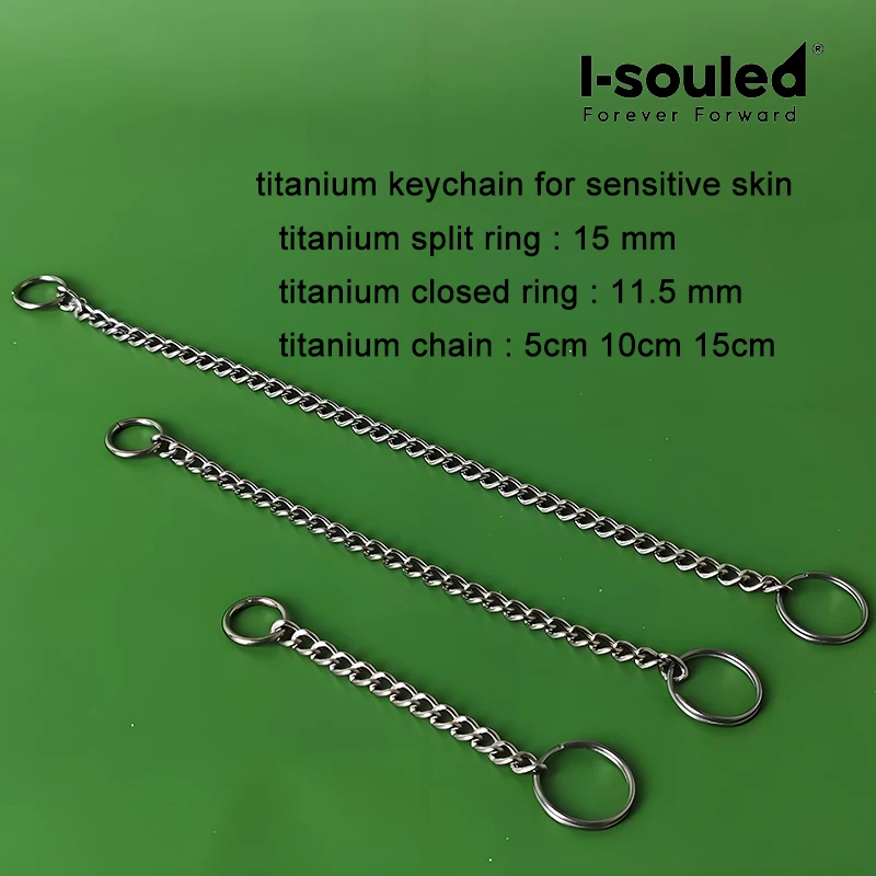4.2MM Titanium Keychain for Men Women - 5cm/10cm/15cm Twist Link Design | Modular Lightweight EDC Key Ring for Car Keys