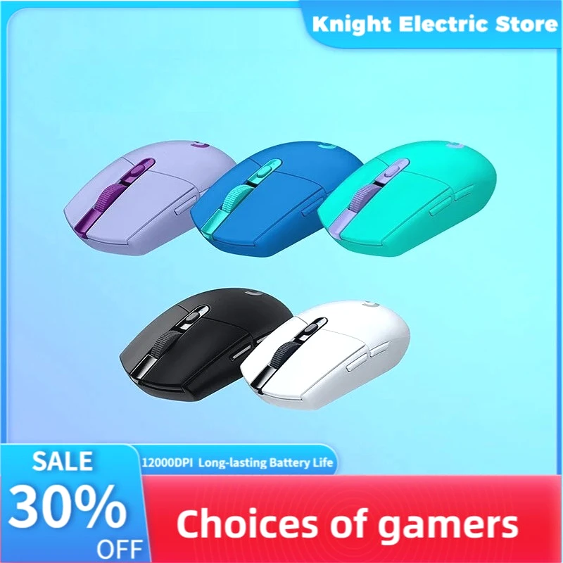 

Беспроводная игровая мышь Logitech G304 LIGHTSPEED, 12000 точек на дюйм, длительный срок службы батареи, легкая и портативная, красочная серия