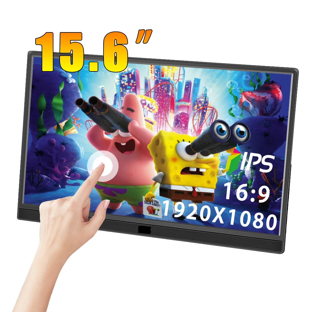 

15.6 Inch Portable Monitor 1920*1080 Full HD Resolution for Office Entertainment Gaming Secondary Computer Display