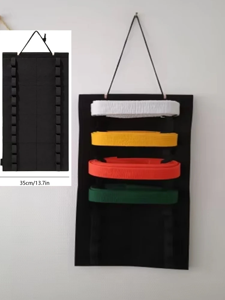 Taekwondo-Gürtel-Display, Karate-Gürtel-Display, 12-Gürtel-Hängeregal, Wandmontage, Karate-Gürtel-Display, Kampfsport-Gürtel, Organizer