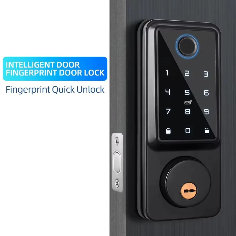 Mini Short Smart Lock Keyless Entry Password IC Card Key Anti-theft Lock Office Automatic Digital Code Deadbolt Door Lock