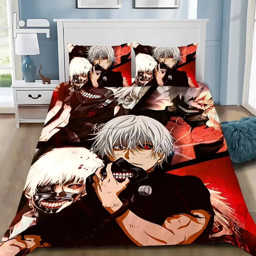 Tokyo Ghoul‌ Bedding Set,Single Twin Full Queen King Size,Baby Cartoon Bed Set Kid Bedroom Bedding Sets