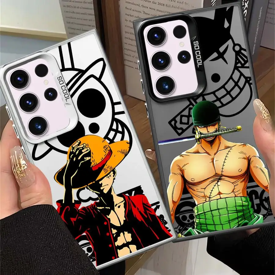 Phone Cover Case for Samsung Galaxy S26 Note 20 Ultra S25 S21 S23 S25Edge S22 Ultra S24 FE S20 FE One Pieces Luffys Zoro Logo