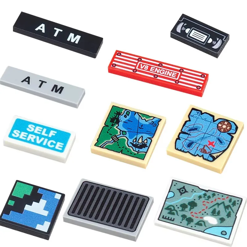 Scene Model Printing Accessories Building Blocks Dashboard Screen keyboard Mouse Control Buttons Mini Compatible Brick Toy N08 - view 6