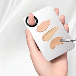 Palette per la miscelazione del trucco vassoio per la miscelazione del metallo in acciaio inossidabile Upgrad con spatola strumento per artisti per la miscelazione del fondotinta Nail-Art