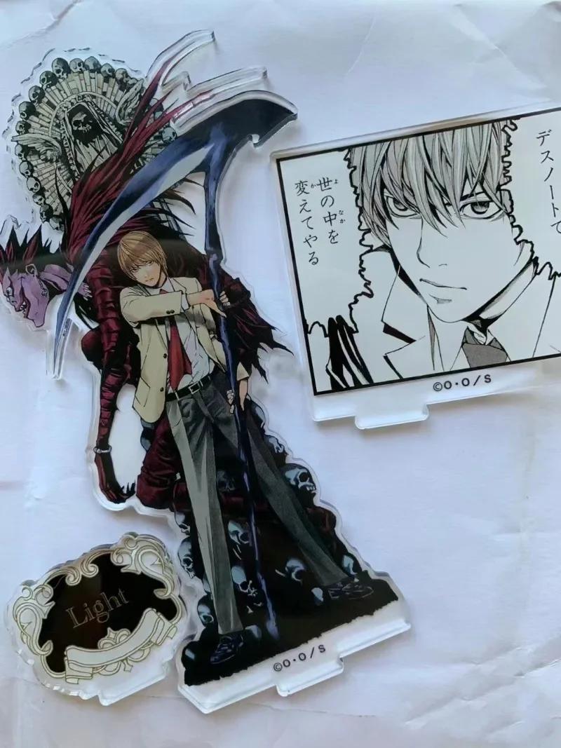 DEATH NOTE Action Figures Acrylic Stand Anime Peripheral Fashion Kids Ornaments Girl Models Car Decoration Yagami Light Gift