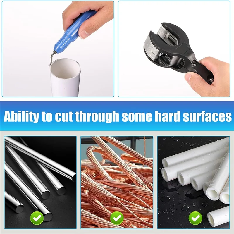 Cortador compacto de tubo gtbl, cortador de pvc com catraca para cortar pvc, ppr e mangueiras de plástico, cortador de tubo catraca (1/4 "a 7/8")