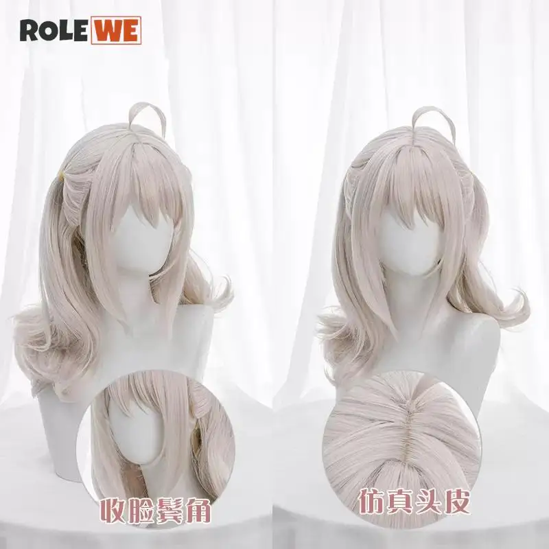 Anime Lily Hanazono peruka do Cosplay 48cm długie włosy z symulowaną skórą głowy odporne na ciepło włosy kobiet peruki na przyjęcie + czapka z peruką