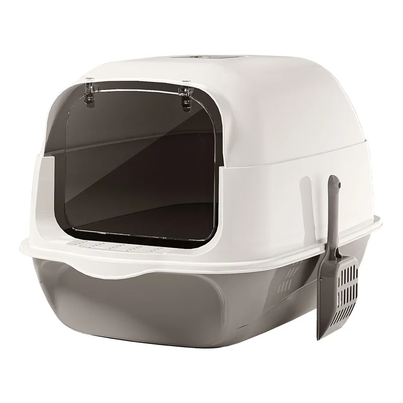 

STLFManufacturer Wholesale Custom Made Fully Semi Closed Door Durable Cheap Pet LittersBox Covered Cat LittersBox