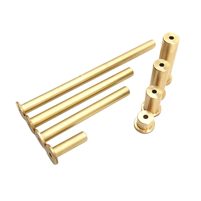 F1FD 10pcs/9pcs Golden Golf Brass Nails Plug Weights for .335 and .355 .370 Tip End Steel Club Shafts Fit Iron