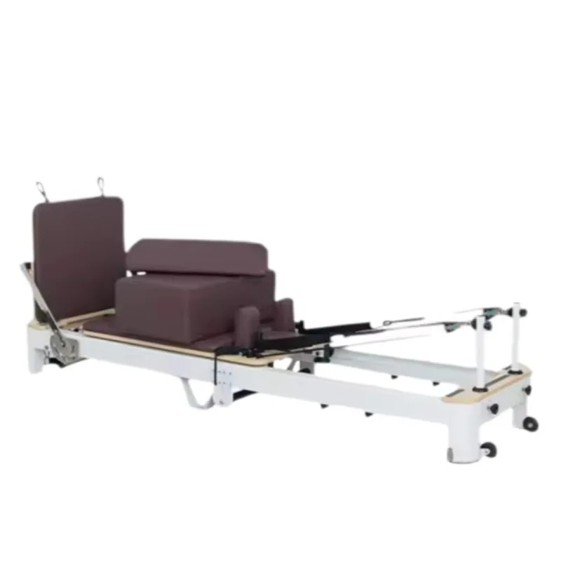 

New Pilates Aluminum Reformer Nice Price Fold up Reformer Pilates Bed Professional Folding Pilates Reformer