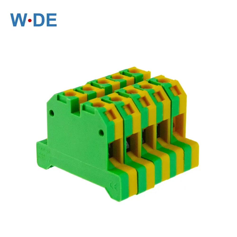 10Pcs Wire Conductor EK-10/35 Connector Ground Screw Connection Din Rail Terminal Blocks EK10/35