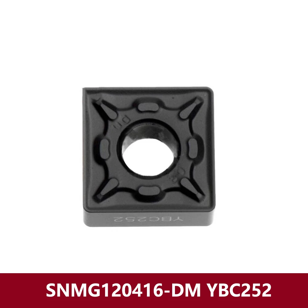 Original SNMG120412-DM YBC252 Carbide Inserts Turning Tools SNMG120412 SNMG 120412 DM CNC Lathe Cutter Bar SNMG433-DM For Steel