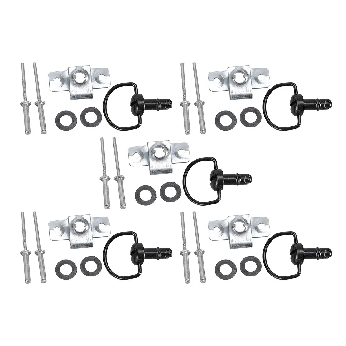 20 مجموعات دراجة نارية 17 مللي متر 1/4 بدوره الإفراج السريع سباق هدية السحابة كليب D-حلقة دبوس غسالة صالح لهوندا كاواساكي ياماها سوزوكي #5