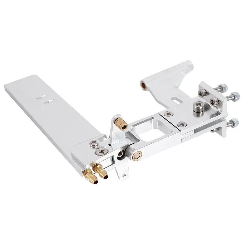 B78B-10Pcs Water Absorbing Rudder Aluminum Suction Rudders With Tail 4Mm Shaft Bracket For CAT RC Jet Boats Parts