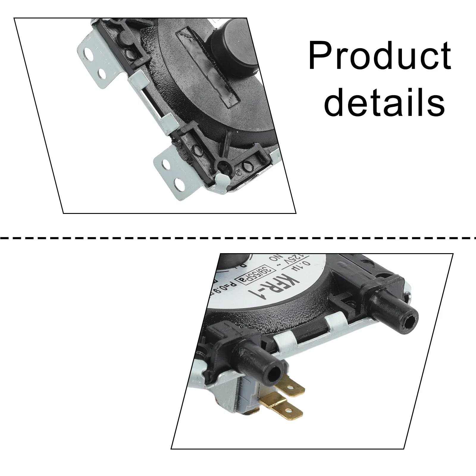 Air Pressure Switch AC2000V 50Hz 60S Y05 for Strong Exhaust Water Heater Devices Ensures Proper Ventilation During Operation