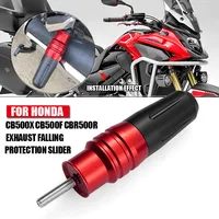 Deslizador de escape de protección contra caídas para motocicleta, accesorios CNC para Honda CB500X, CB500F, CBR500R, CB 500X, 2013-2020