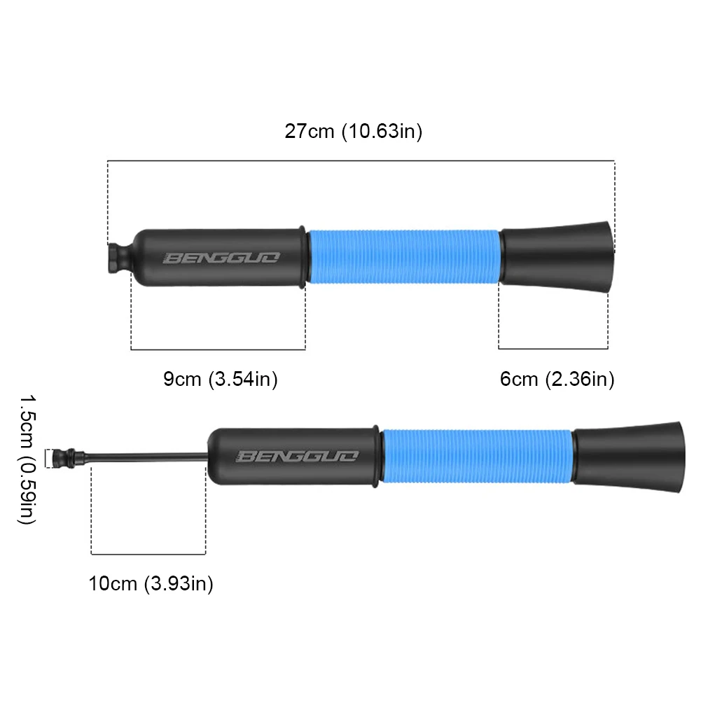 30PSI الكرة تضخيم مضخة مقاوم للماء يده الكرة نافخة الغبار مضخة هواء محمولة للبالون الكرة الطائرة كرة السلة #5