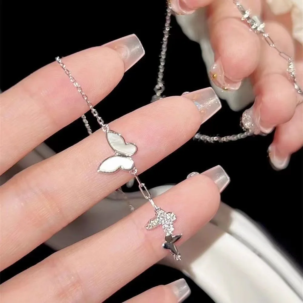 New Trend Shell Moon Link Bracelet For Women Korean Fashion Sweet Girls Twisted Chain Y2K Bracelet Party Gift