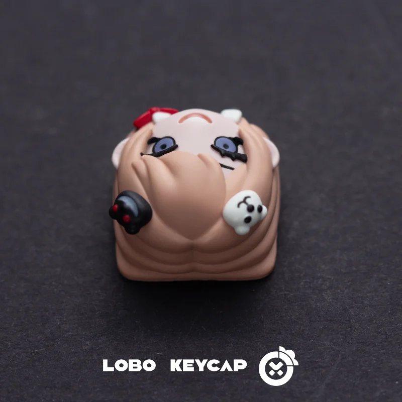Lobo Danganronpa موضوع Keycap لطيف لوحة المفاتيح الميكانيكية الراتنج الكرز R4 الملف الشخصي مخصص لعبة مكتب أغطية المفاتيح المقتنيات الهدايا