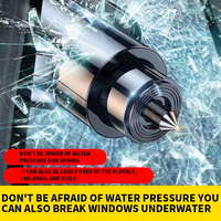 PuLv Safety Hammer Window Breaking Artifact with Cutter Car Safety Broken Glass Multifunctional 4-in-1 Car Escape Hammer