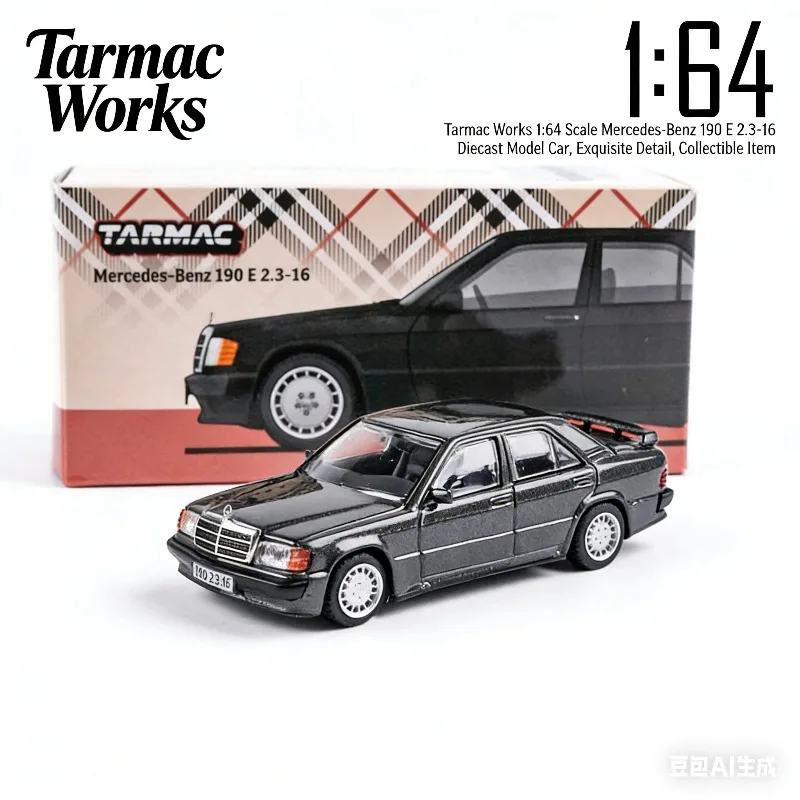 

Модель автомобиля Tarmac Works 1:64 190E 2.3-16, статическая, имитационная, подарок для мальчиков на праздник, коллекционный предмет для взрослых, украшение.