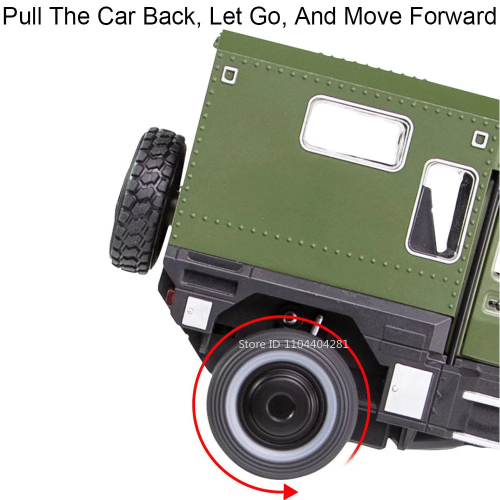 1:28 Unimog Motor Home U5000 Model Zabawka Odlewana Samochód Otwierane Drzwi z Dźwiękiem i Światłem Miniatury z Napędem Pull Back Zabawne Zabawki dla Dzieci