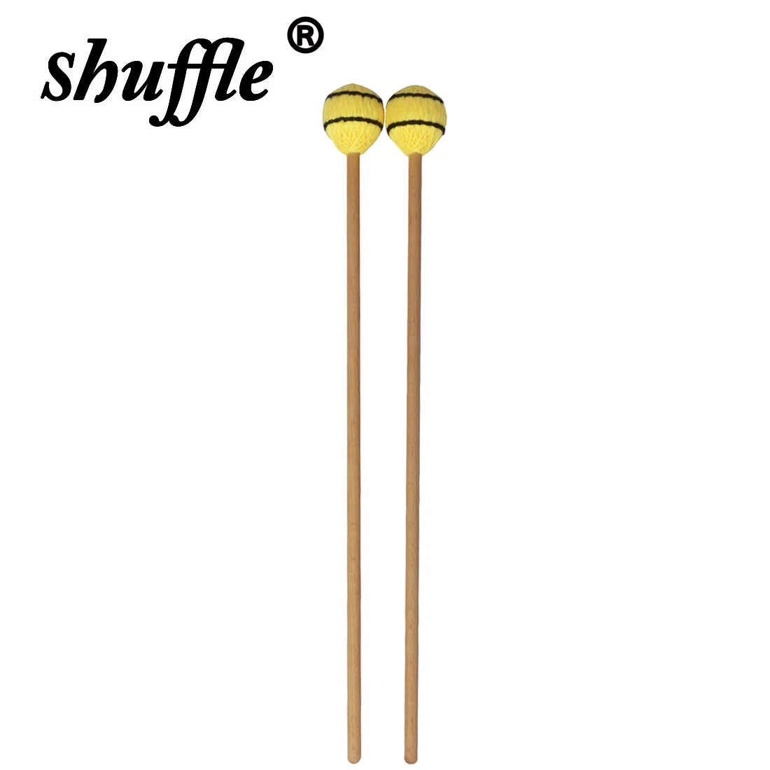 2 Pcs Marimba Drumsticks Mallets With Beech Handle Percussion Accessories Glockenspiel Bell Xylophone Drumsticks Marimba Parts