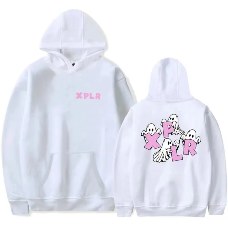 

Solid color printed hoodie, suitable for adults, both men and women, as well as parent-child casual shopping