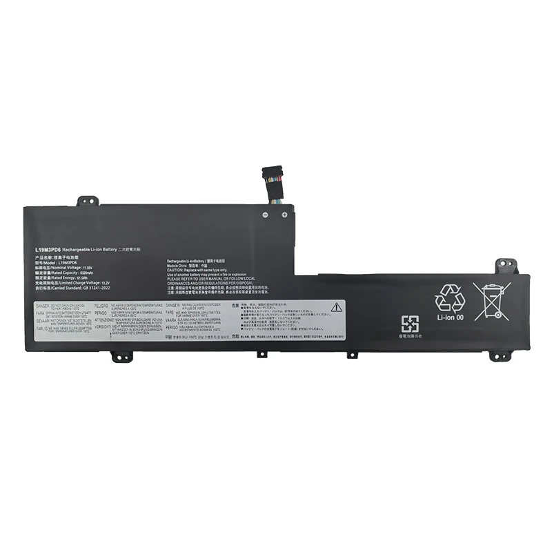 New L19M3PD6 5320mAh/61.5Wh 11.55V Replacement Laptop Battery for Lenovo IdeaPad Flex 5 14IIL05 14ALC05